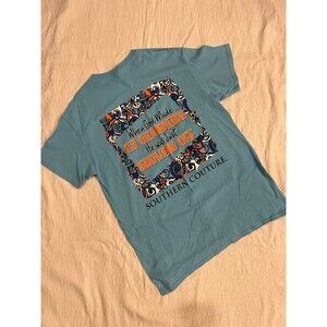 Southern Couture Medium Grandkids Grandmother Shirt blue